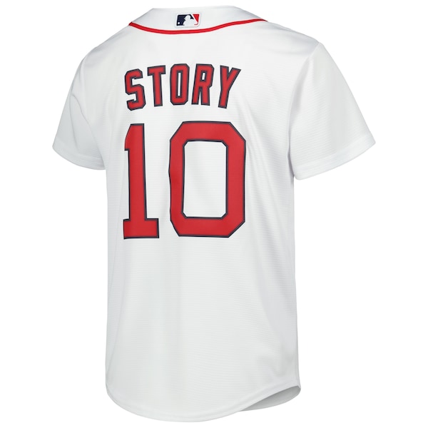 Trevor Story Boston Red Sox Nike Youth Alternate Replica Player Jersey - White/Red - Image 4