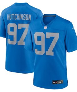 Aidan Hutchinson Detroit Lions Nike Alternate Game Jersey -  Blue