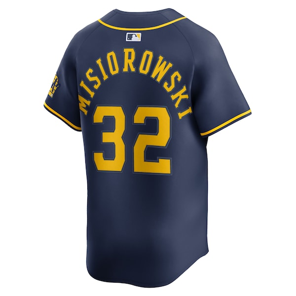 Jacob Misiorowski Milwaukee Brewers Nike Alternate Limited Jersey - Navy - Image 3