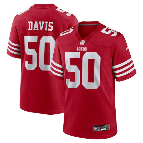 Khalil Davis San Francisco 49ers Nike Team Game Jersey - Scarlet
