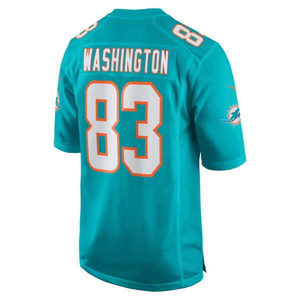 Malik Washington Miami Dolphins Nike Game Jersey - Aqua - Image 3