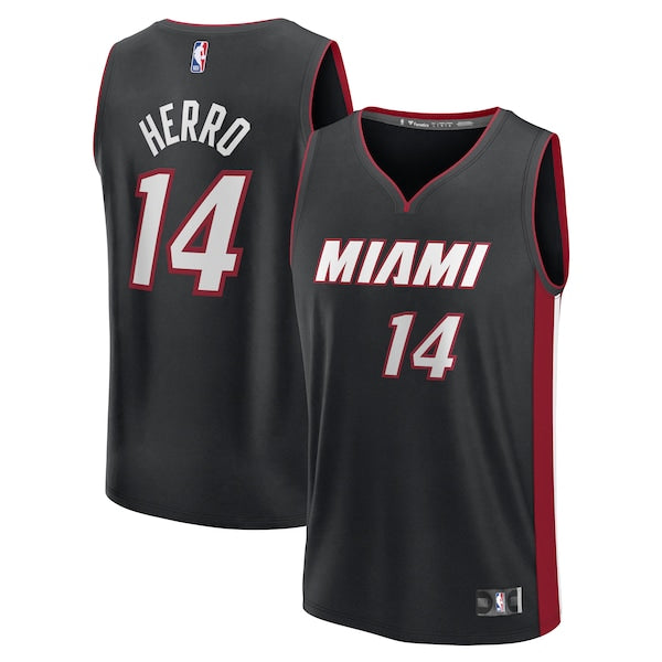 Tyler Herro Miami Heat Youth Fast Break Replica Player Jersey - Black - Icon Edition