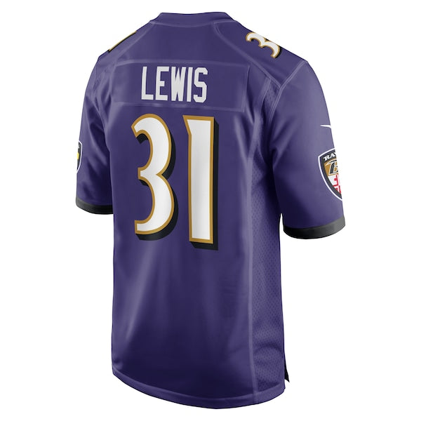 Jamal Lewis Baltimore Ravens Nike Retired Player Game Jersey - Purple - Image 3