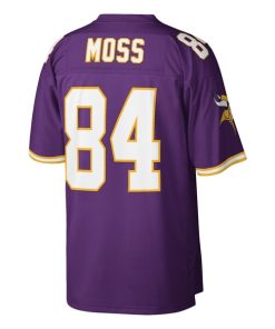 Alternative view of Randy Moss Minnesota Vikings Retired Player Legacy Replica Jersey - Purple
