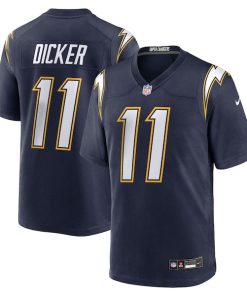Alternative view of Cameron Dicker Los Angeles Chargers Nike Alternate Game Jersey -  Navy/Powder Blue/Gold