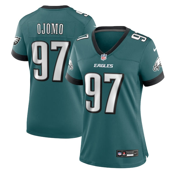 Moro Ojomo Philadelphia Eagles Nike Women's Team Game Jersey - Midnight Green - Image 2