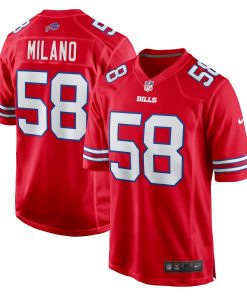 Alternative view of Matt Milano Buffalo Bills Nike Game Player Jersey - Royal/Red
