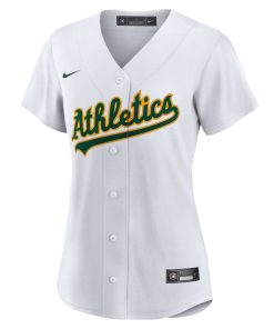 Alternative view of Nick Kurtz Athletics Nike Women's Home Replica Player Jersey - White