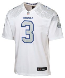 Alternative view of Damar Hamlin Buffalo Bills Nike Youth 2025 Rivalries Collection Game Jersey - White