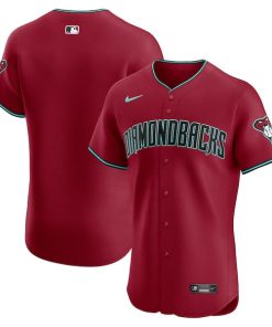 Arizona Diamondbacks Nike Vapor Premier Elite Patch Jersey - Red/Cream/Gray
