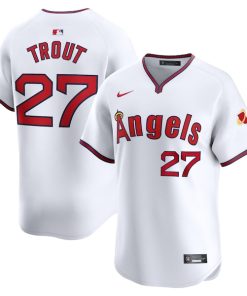 Mike Trout Los Angeles Angels Nike Alternate Limited Player Jersey?¨C White