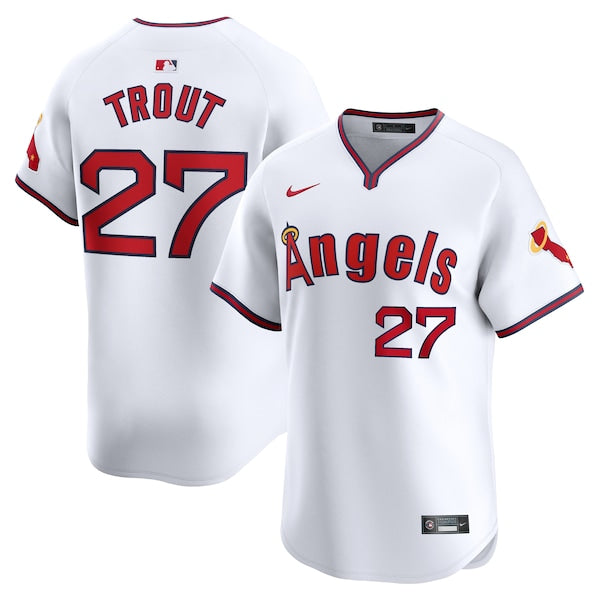Mike Trout Los Angeles Angels Nike Alternate Limited Player Jersey?ยจC White