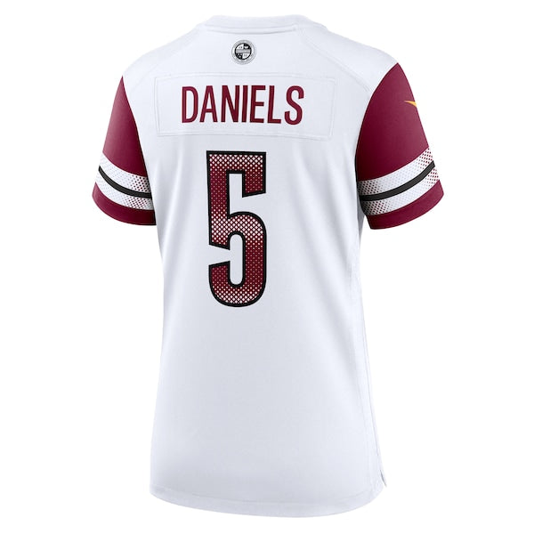 Jayden Daniels Washington Commanders Nike Women's Game Jersey - White/Black - Image 4