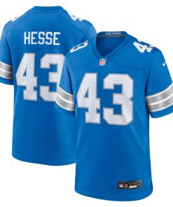 Parker Hesse Detroit Lions Nike Team Game Jersey -  Blue