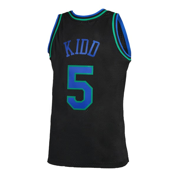 Jason Kidd Dallas Mavericks 1994/95 Hardwood Classics Reload 2.0 Swingman Jersey - Black - Image 3