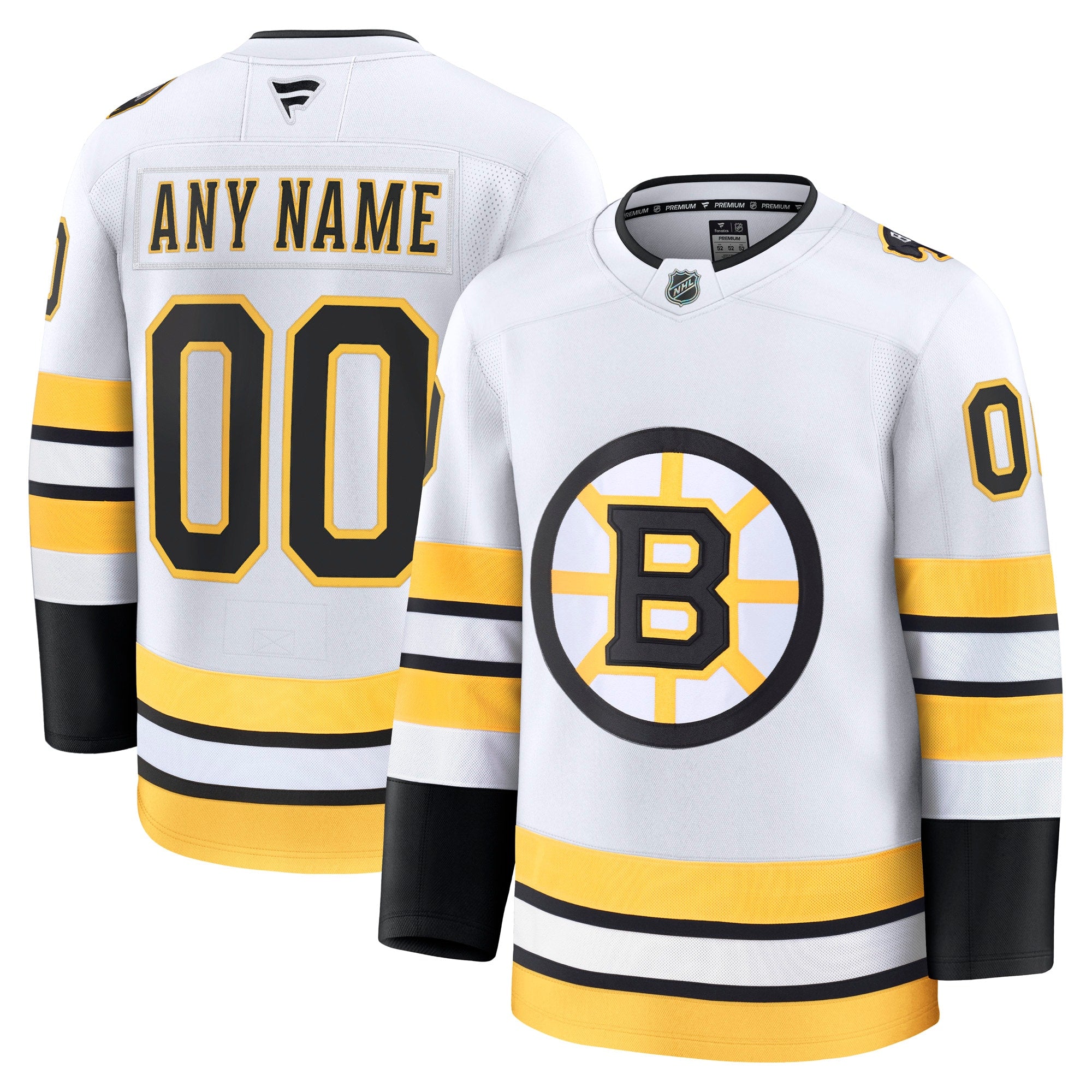 Boston Bruins Home Premium Custom Jersey - Black/White - Image 5