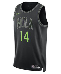 Alternative view of Brandon Ingram New Orleans Pelicans Nike Unisex 2023/24 Swingman Jersey - Black - City Edition