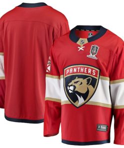 Florida Panthers 2025 Stanley Cup Champions Breakaway Jersey - Red