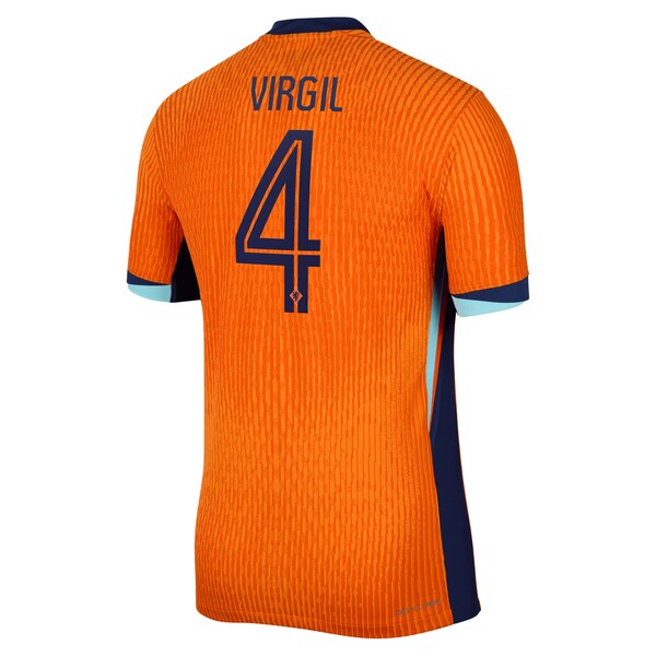 Virgil van Dijk Netherlands National Team Nike 2024 Home Authentic Jersey - Orange - Image 6