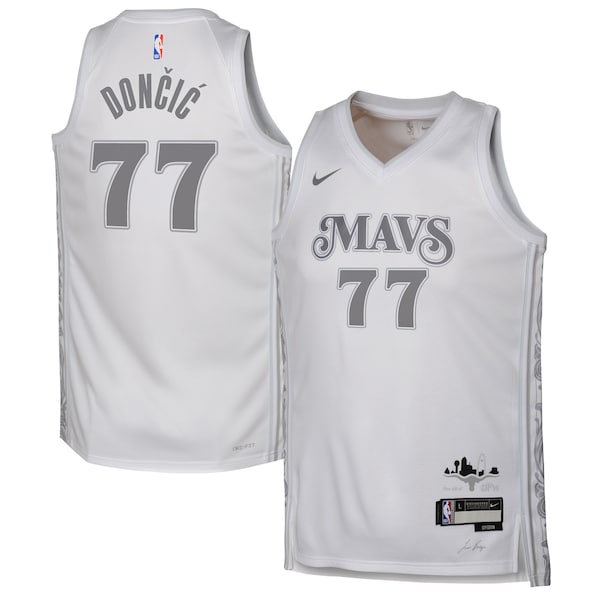 Luka Don?i? Dallas Mavericks Nike Youth 2024/25 Swingman Player Jersey - City Edition - White
