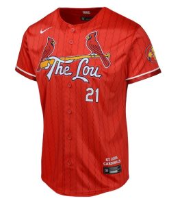 Alternative view of Lars Nootbaar St. Louis Cardinals Nike Youth 2024 City Connect Limited Player Jersey - Red