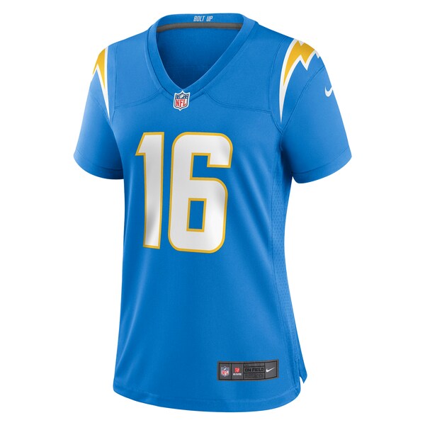 JK Scott Los Angeles Chargers Nike Women's Game Jersey - Powder Blue - Image 2