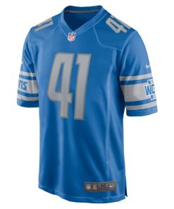 Alternative view of James Houston Detroit Lions Nike Game Jersey - Blue