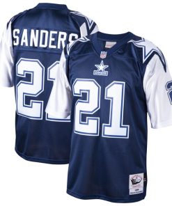 Alternative view of Deion Sanders Dallas Cowboys  1995 Authentic Jersey - Navy