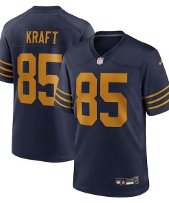 Alternative view of Tucker Kraft Green Bay Packers Nike Alternate  Game Jersey -  Navy/Green