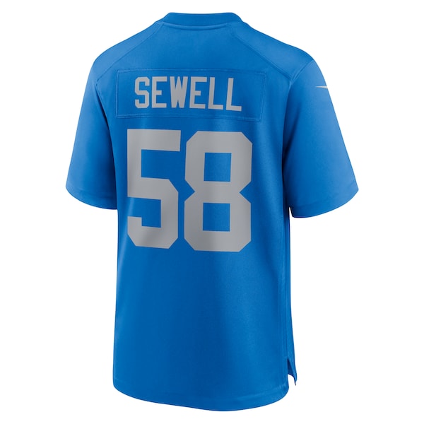 Penei Sewell Detroit Lions Nike Alternate Game Jersey - Blue - Image 4