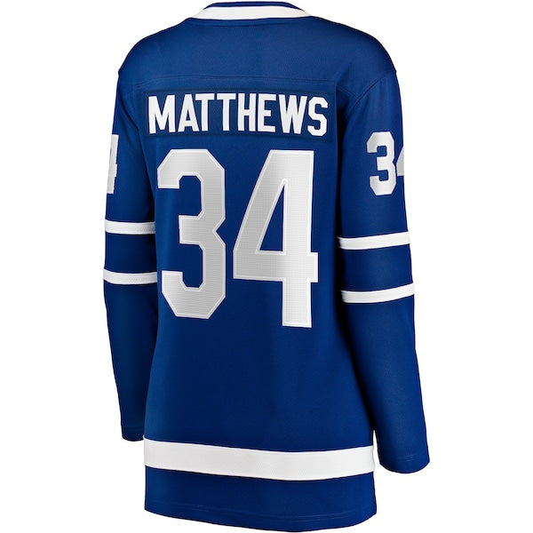 Auston Matthews Toronto Maple Leafs Women's Captain Patch Home Breakaway Player Jersey - Blue - Image 3
