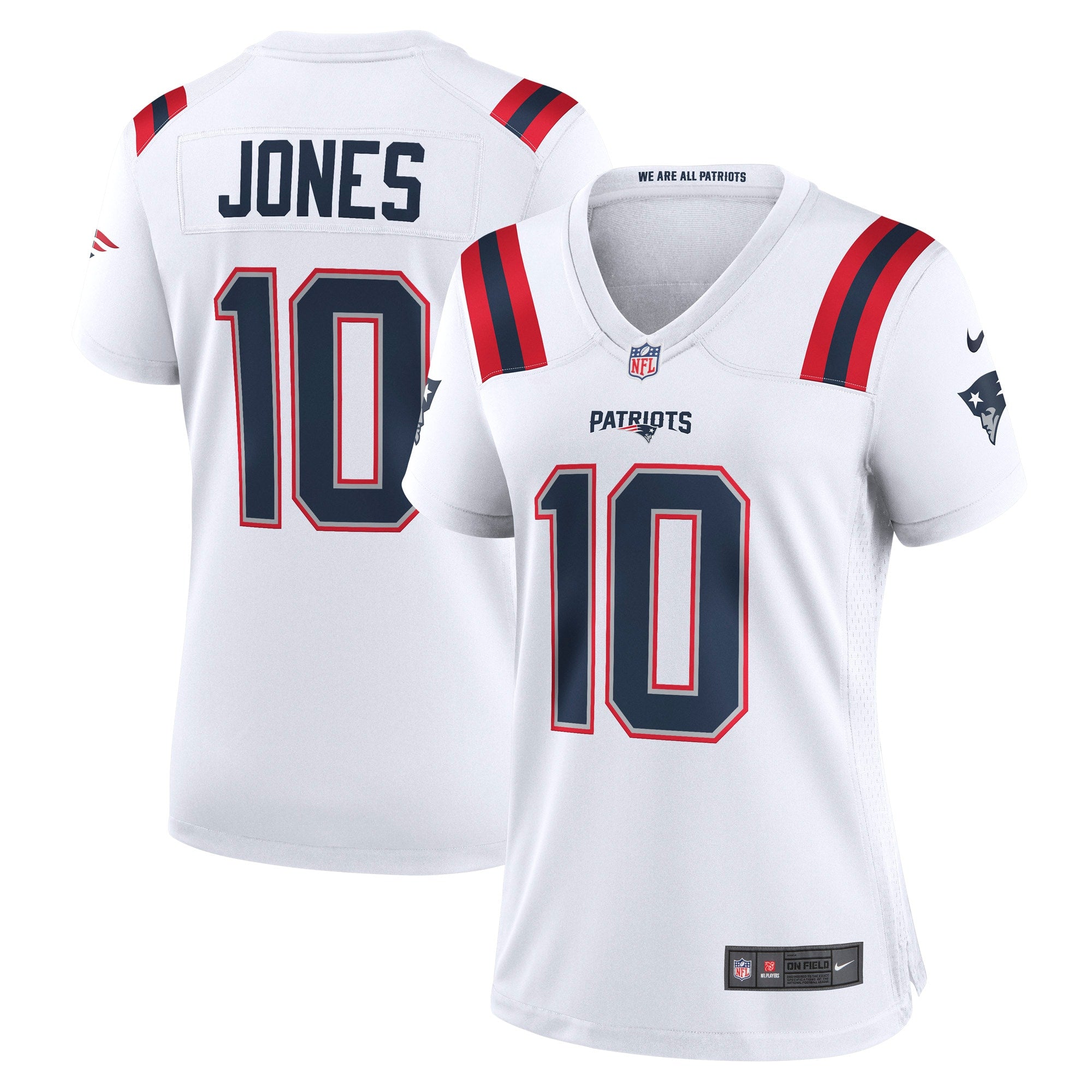 Mac Jones New England Patriots Nike Women's Player Jersey - Navy/White - Image 5