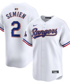 Marcus Semien Texas Rangers Nike 2024 Gold Collection Limited Player Jersey?¨C White