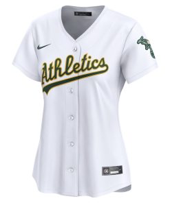 Alternative view of Oakland Athletics Nike Women's 2024 Jackie Robinson Day Home Limited Jersey?¨C White