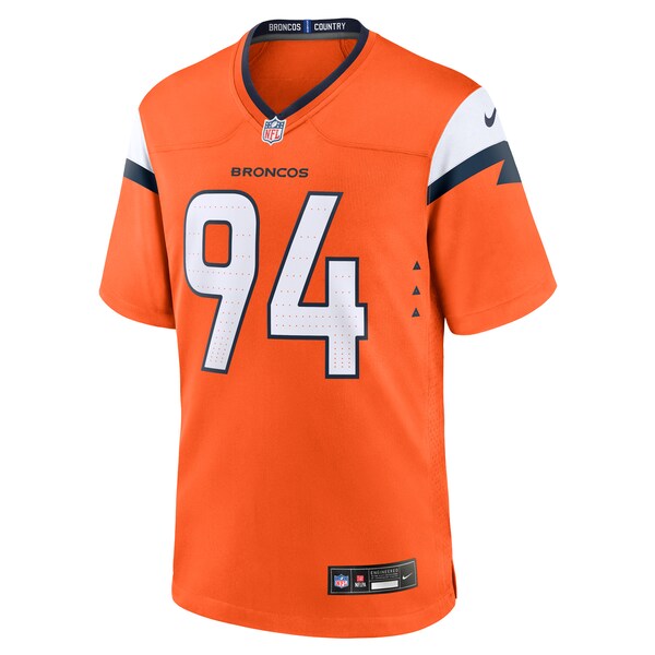 Jordan Jackson Denver Broncos Nike Team Game Jersey - Orange - Image 5