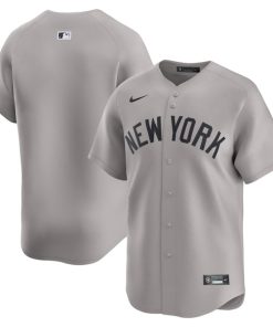 New York Yankees Nike Road Limited Jersey - Gray/Navy