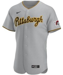 Alternative view of Pittsburgh Pirates Nike Road Authentic Team Jersey - Gray
