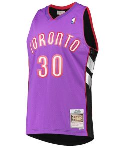 Alternative view of Dell Curry Toronto Raptors 2001/02 Hardwood Classics Swingman Jersey - Purple