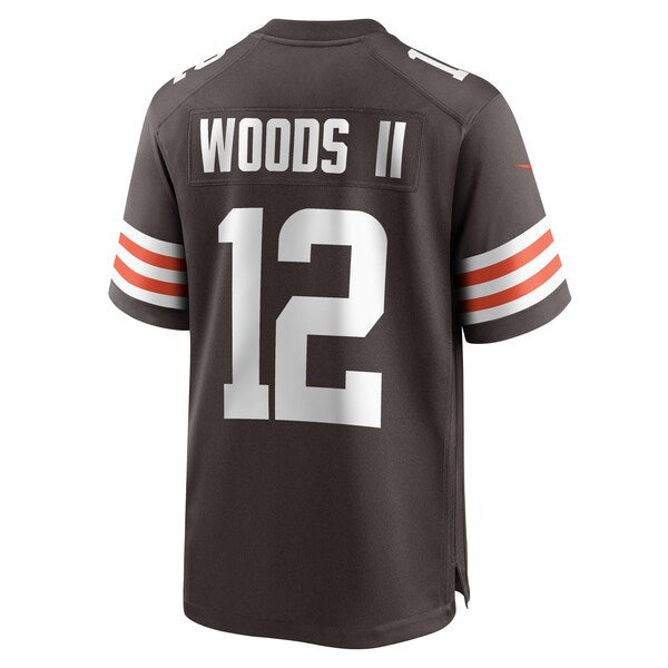 Michael Woods II Cleveland Browns Nike Game Player Jersey - Brown - Image 3