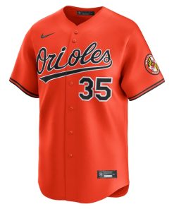 Alternative view of Adley Rutschman Baltimore Orioles Nike 2nd Alternate Limited Player Jersey - Orange