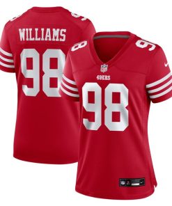 Mykel Williams San Francisco 49ers Nike Women's Team Game Jersey -  Scarlet