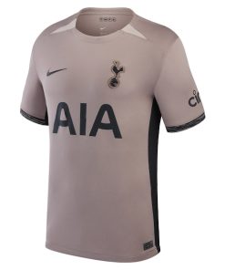 Alternative view of Tottenham Hotspur Nike Youth 2023/24 Third Stadium Replica Custom Jersey?¨C Tan