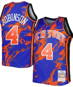 Nate Robinson New York Knicks 2005/06 Hardwood Classics Marble Swingman Jersey - Blue
