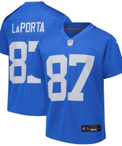 Sam LaPorta Detroit Lions Nike Youth Alternate Game Jersey -  Blue
