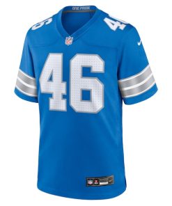 Alternative view of Jack Campbell Detroit Lions Nike Game Jersey - Blue
