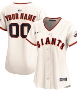 San Francisco Giants Nike Women's Home Limited Custom Jersey - Cream