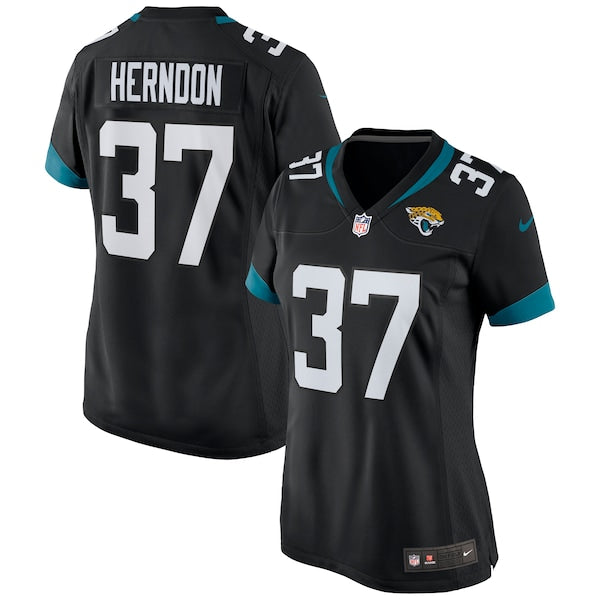 Tre Herndon Jacksonville Jaguars Nike Women's Game Jersey - Black/Teal - Image 5