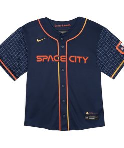Alternative view of Jose Altuve Houston Astros Nike Toddler City Connect Limited Player Jersey - Navy