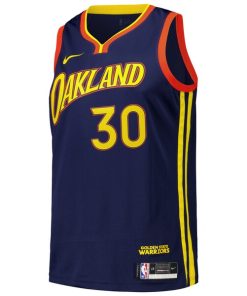 Alternative view of Stephen Curry Golden State Warriors Nike Swingman Player Jersey - City Edition - Royal