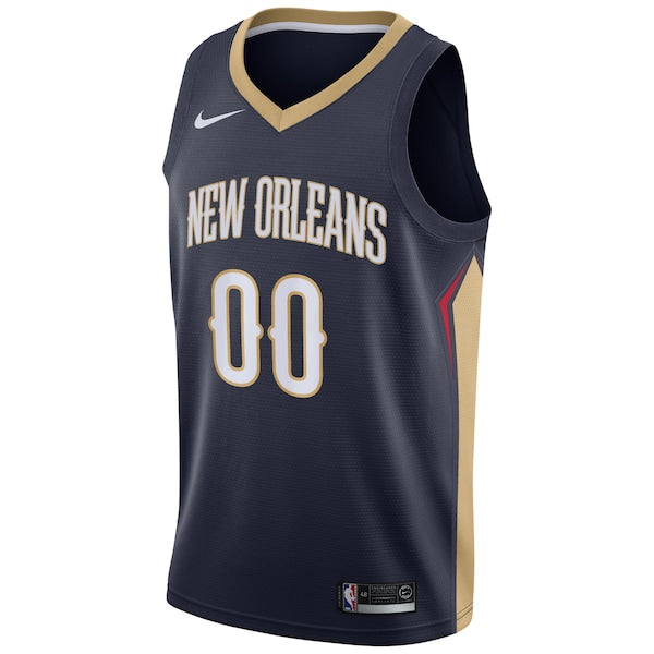New Orleans Pelicans Nike Swingman Custom Jersey Navy - Icon Edition - Image 2